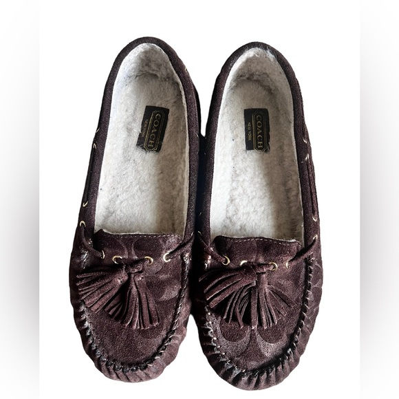 Coach Shoes - Coach Brown Anita Moccasins